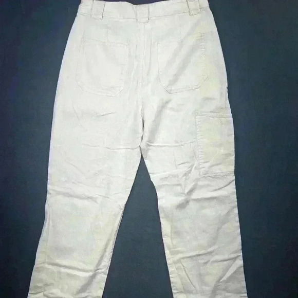 Zara Front Pocket Pants Womens 8 100% Cotton Super soft Flowy cute 0477 - Picture 10 of 12